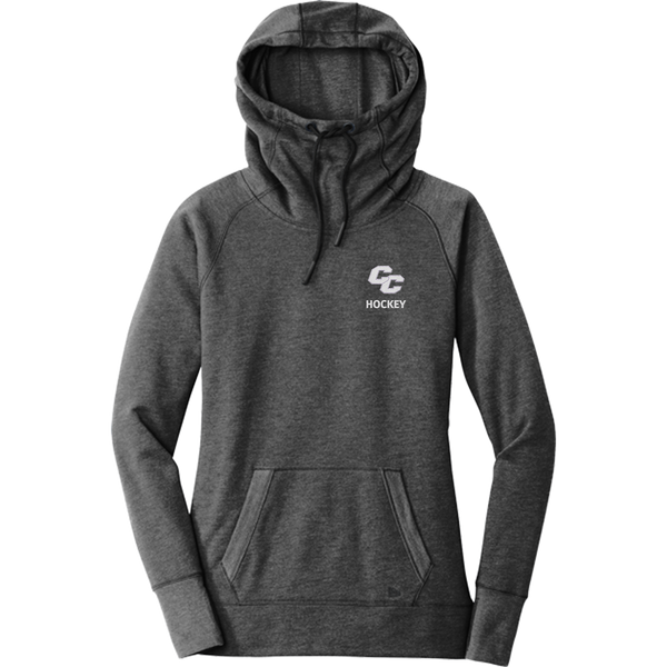 Curry College New Era Ladies Tri-Blend Fleece Pullover Hoodie