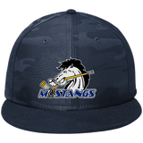 Mid-State Mustangs New Era Camo Flat Bill Snapback Cap