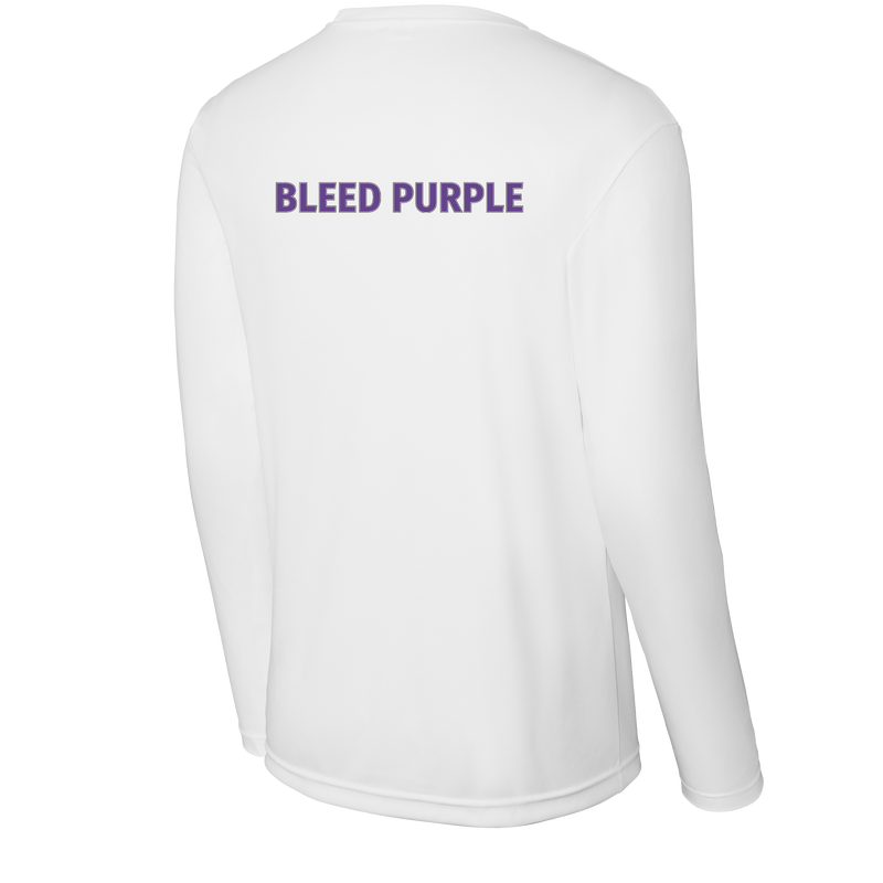 Curry College (Bleed Purple Hockey) Youth Long Sleeve PosiCharge Competitor Tee